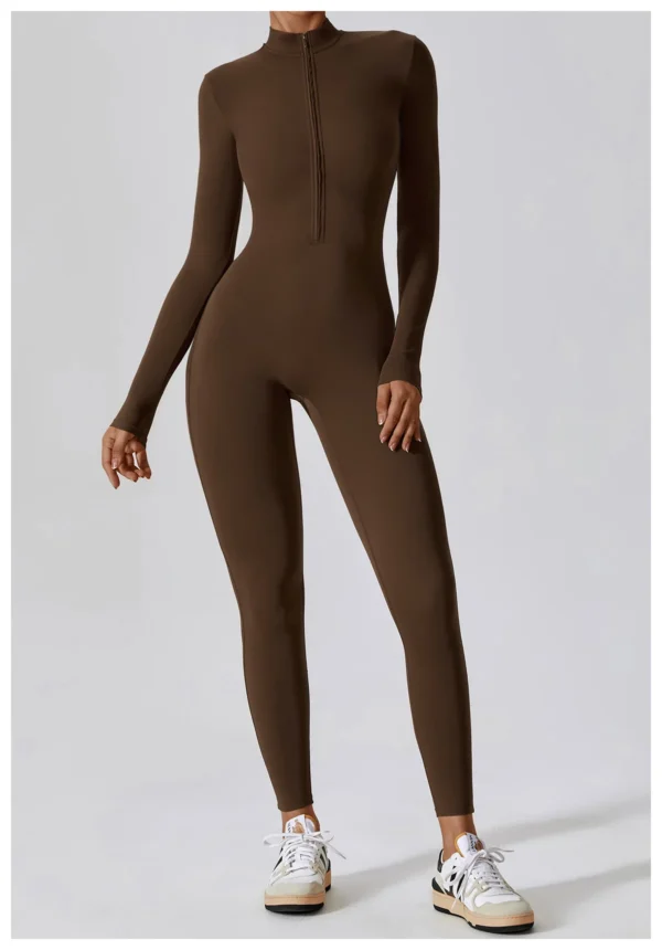 Summer Zipper Workout Jumpsuit Sports Overalls Women Gym Clothing Running Fitness Suits Gym Tracksuit Short Sportswear Yoga Set - Image 20