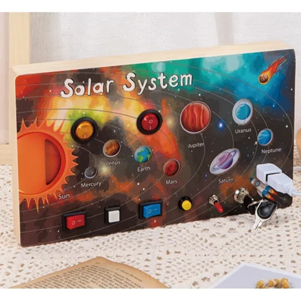 Montessori Busy Board Circuit LED Light Socket ON/OFF Baby Early Hand Fine Cognitive Education Teaching Aids Toy Gifts Busyboard - Image 7