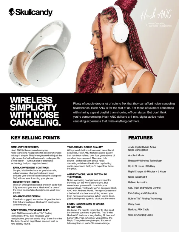 Skullcandy Hesh ANC Headphones - Image 4