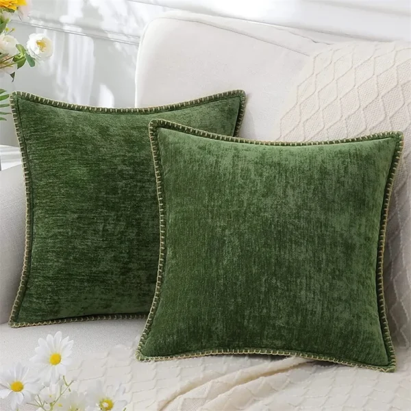 Olanly Chenille Cushion Cover 45x45 Pillow Cover 40x40cm Sofa Decorative Throw Pillow Case Soft Luxury For Living Room Decor﻿ - Image 8
