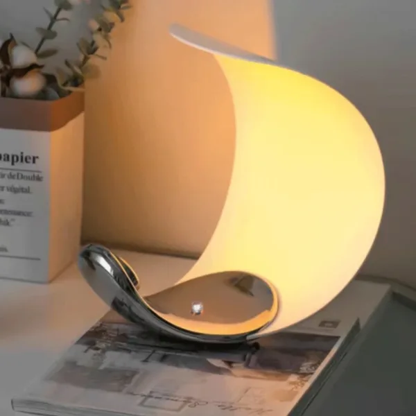 Simple and Modern Nordic Designer Creative Moon Reading Table Lamp Bedroom Study Bedside Decoration Atmosphere LED Night Light - Image 8