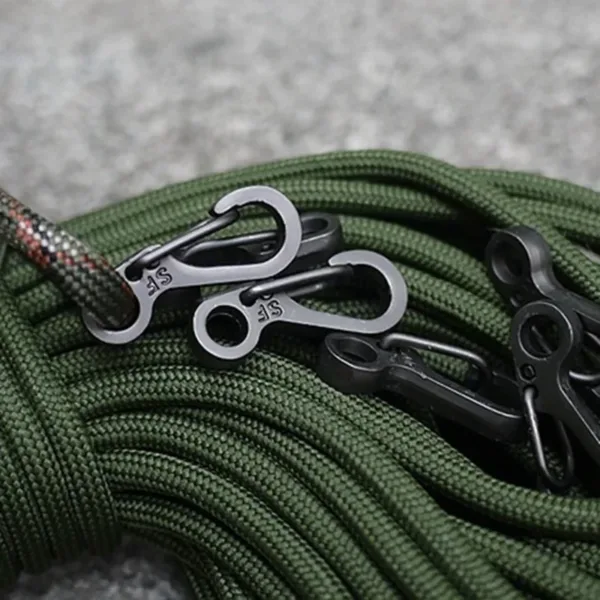 10 Pcs Equipment Survival Carabiner Snap Mini Spring Clip Camping Hiking Hook Backpack Tactical Buckle Clip - Image 8