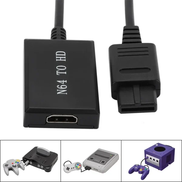 HD 1080P N64 PS2 Wii Xbox to HDMI-Compatible Cable Game Console HD TV for HDMI Cables Plug and Play Nintendo 64 To HDMI Converte - Image 6