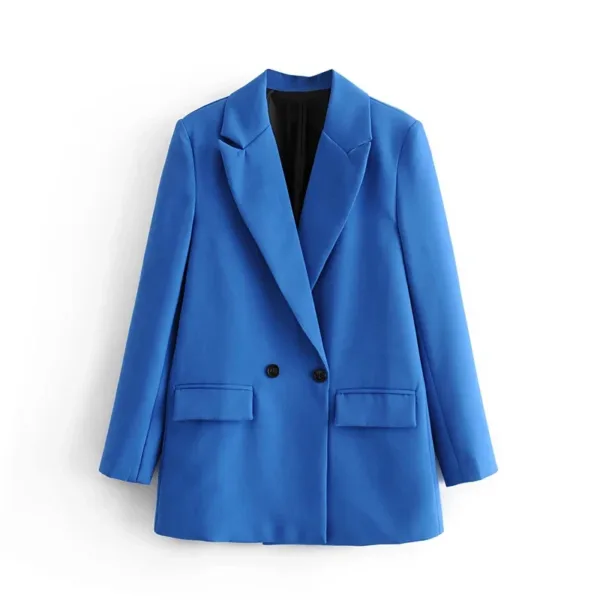 TRAF Blazer Woman Black Beige Khaki Blue Green Gray Women coat Fashion Office Wear Women's Blazers Jacket Outerwears 2024 - Image 13
