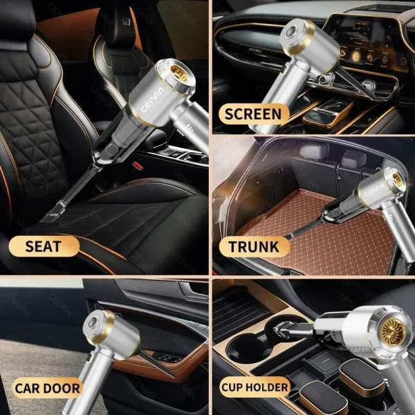 CENRR 9980000PA Car Vacuum Cleaner Strong Suction Cordless Wireless Cleaner Portable HandHeld Vacuum Cleaner Cleaning Machine - Image 9