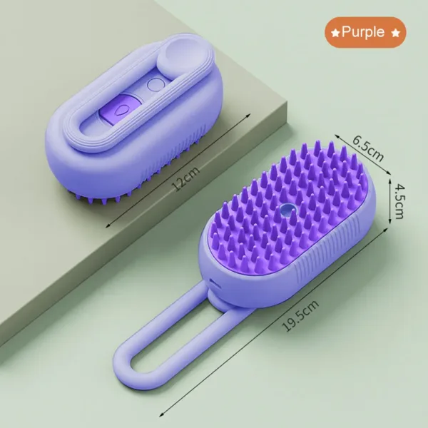 3in1 Water Dog Brush Electric Spray Pet Steam Brush Soft Silicone Hair Removal Water Brush Dog Grooming Supplies Pet Accessories - Image 6