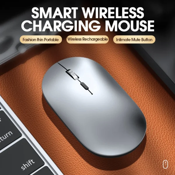 Wireless bluetooth Mouse Silent Rechargeable Mice Bluetooth Mouse for Laptop Computer Desktop PC MacBook Mac IPad IPhone Tablet - Image 4