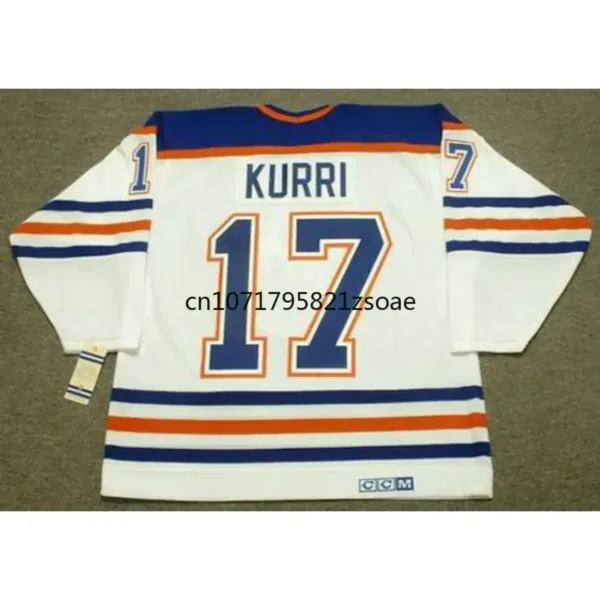 Wayne Gretzky Jersey Canada Edmonton Retro Ice Hockey Jerseys 17 Jari Kurri Jersey 7 Paul Coffey Jersey All Stitched Us M-3XL