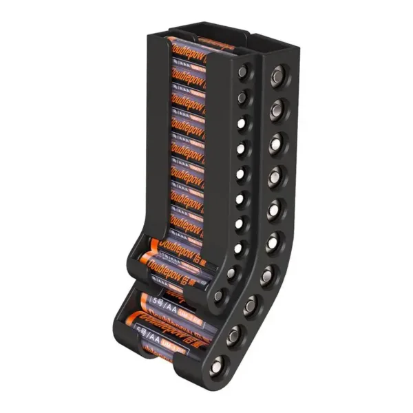 Battery Storage Organizer Can Hold 10 AA Batteries Battery Dispenser Bracket For Cupboard And Kitchen 10AAA & 10AA Batteries - Image 3