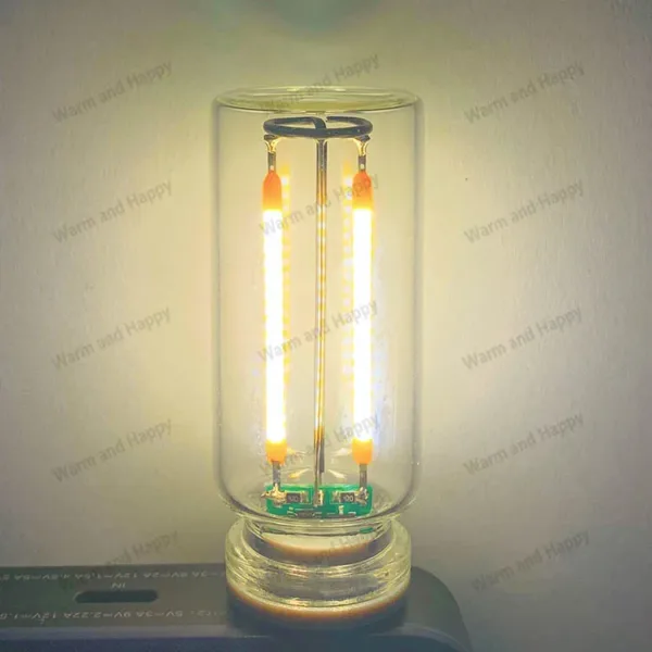 LED Retro Edison Light Bulb 0.3W DC5V USB Dimming Touch Tube Light Source Mobile Power Light Night light Bedside Light Laptop - Image 13