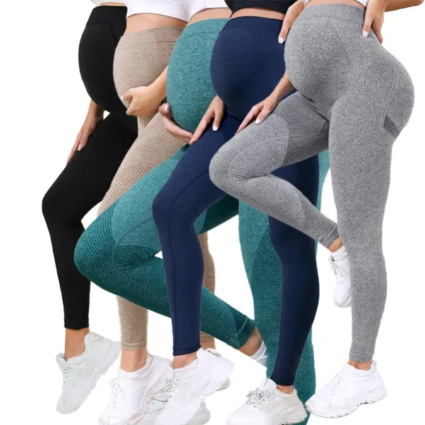 Women's Leggings Adjustable Autumn High Stretch Cropped Pants Pregnant women's yoga pants Cotton Maternity Legging Casual Pants