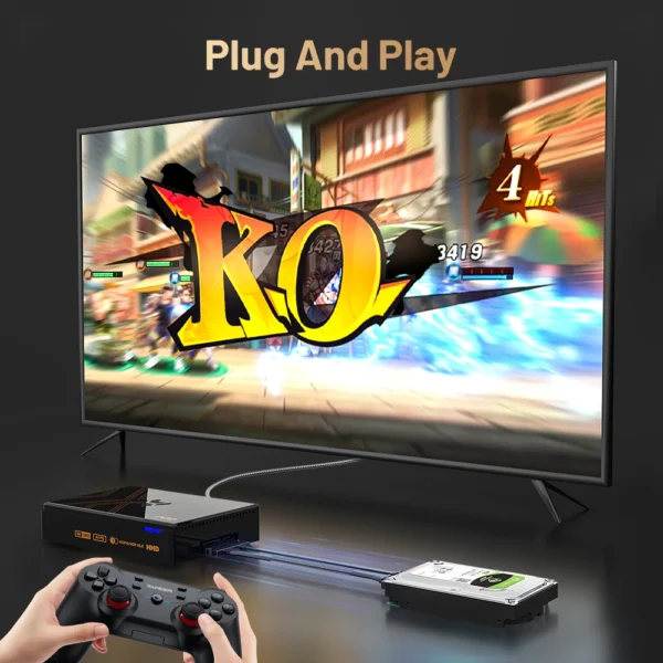 Kinhank Super Console X5 PRO Retro Video Game Console RK3588 8GDDR4 with 4T HDD 16000+ Games Plug and Play for PS2/PS1/SS/DC/N64 - Image 2
