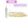 5V USB COB LED Strip Light with Human Sensor Battery Box 3mm 5mm 8mm Flexible COB Lights 320LEDs High Density Linear Lighting - Image 8