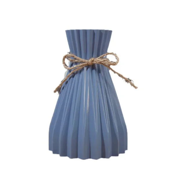 Vase Dry Flower Bottle Simple Modern Waist Cinching Creative Flower Vase Flower Arrangement Plastic Flowerpot Home Decorations - Image 5