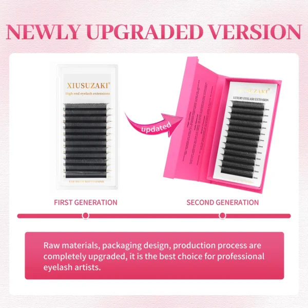 XIUSUZAKI 4D W Shaped Lashes Bloom Automatic Flowering Premade Fans Eyelashes Extensions Natural Individual Lashes Extensions - Image 2