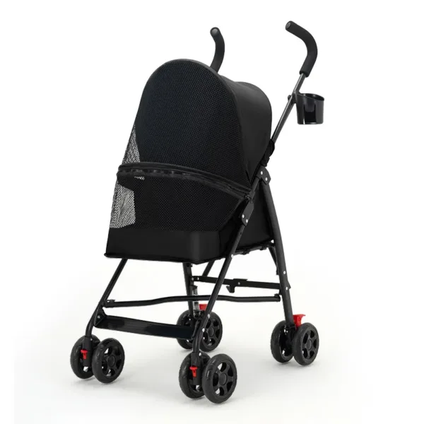 Pet Cat and Dog Stroller Dog Cat Teddy Baby Stroller Lightweight and Foldable for Small Pet Dogs When Going Out - Image 3