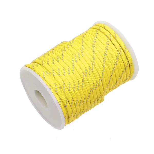 Reflective Tent Rope 550 Paracord Cord 7 Strands 4mm Camping Survival Accesorios Warning Parachute Line Hiking Canopy Lanyard - Image 11