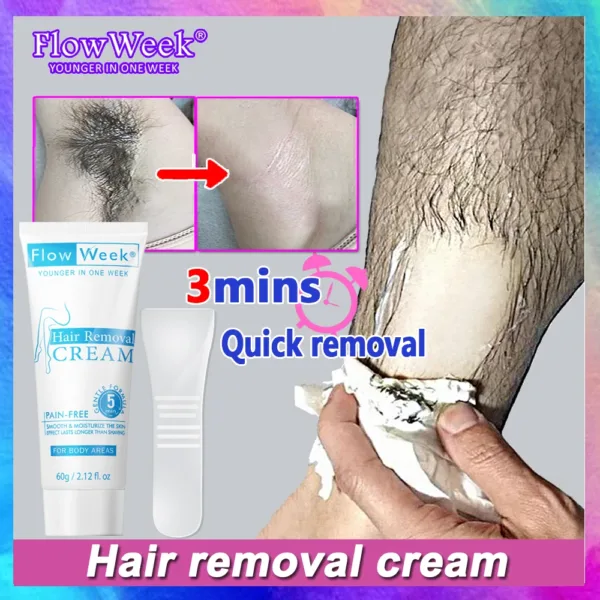 Painless Hair Removal Underarm Private Facial Body Leg Hair Remove Cream Skin Care Powerful Beauty Hair Removal For Men Women - Image 8
