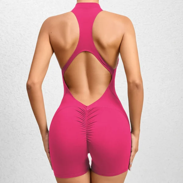 Short Sports Jumpsuit Sleeveless Gym Set Women Yoga Clothes Rompers Workout One-piece Suit Female Outdoor Recreation Bodysuits - Image 10