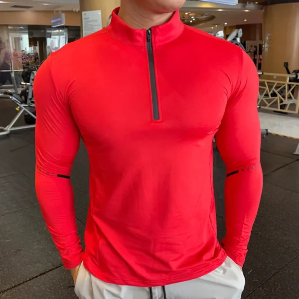 Fitness Trainer Compression Sports T-shirt for Gym Running Exercise Bodybuilding Elastic Long Sleeves Sweatshirt Plus Size Tops - Image 9