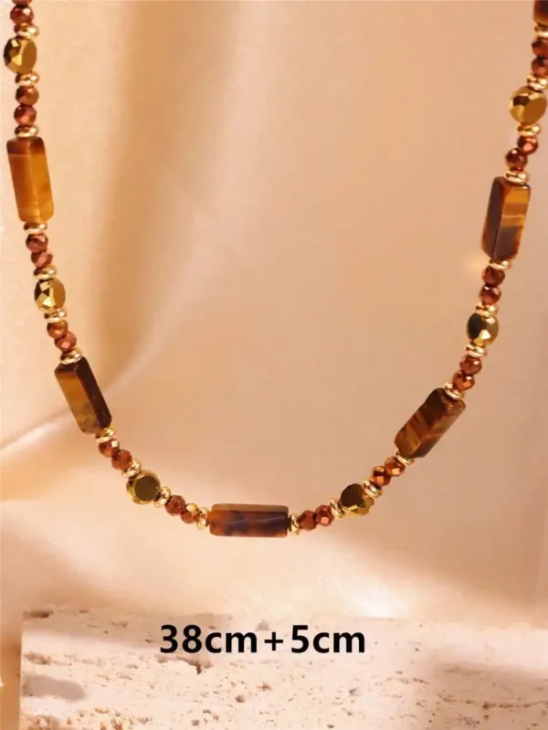 Natural Stone Pendant Necklace - Image 8