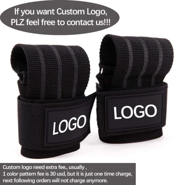 Weight Lifting Wrist Straps Grips Support Pull Ups Deadlifts Dumbbell Gym Straps Strength Training Fitness Barbells Power Sport - Image 5
