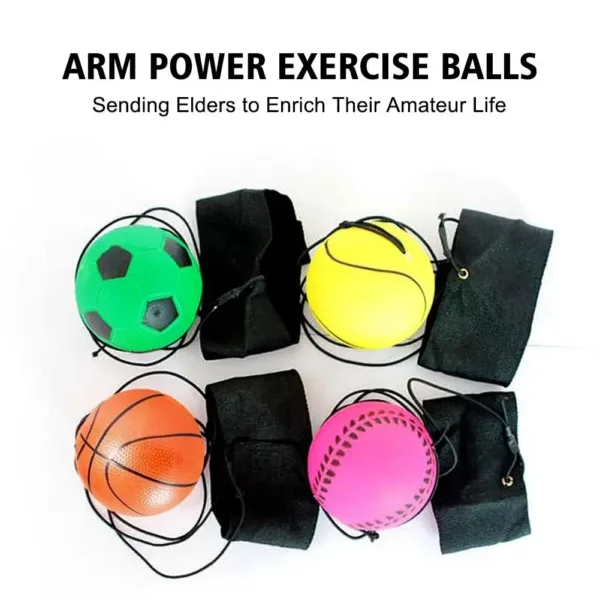 Wrist Strength Training Ball Training Wrist Swing Ball Wrist Movement Elasticity Relief Wrist Elasticity Ball Outdoor - Image 6