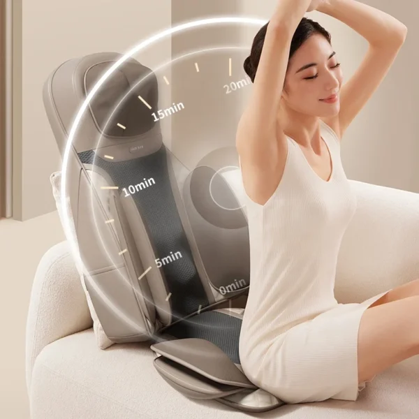 Wholesale Portable Massage Chair Shiatsu Back Seat Neck and Shoulder Massager Electric Massage Cushion - Image 2