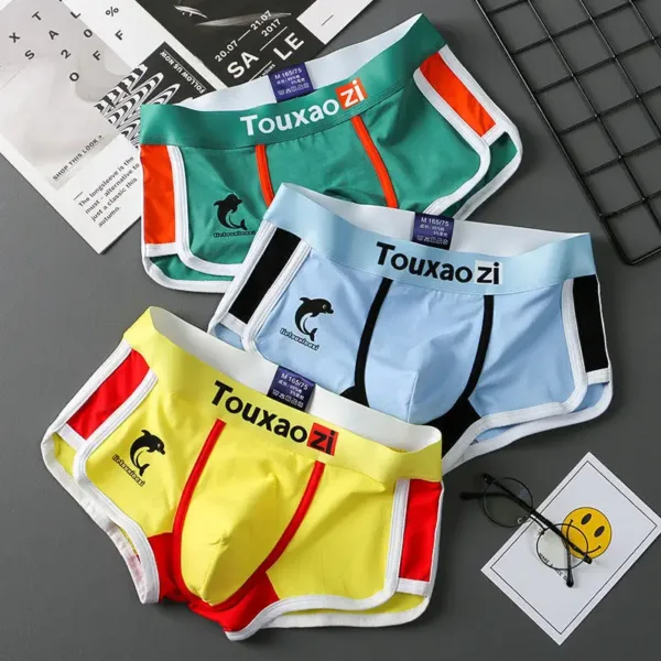 3Pcs/Lot Men Panties Cotton Underwear Boxers Briefs Mens Fashion Dolphin Boxershorts Trends Youth Personality Underpants Homme - Image 13