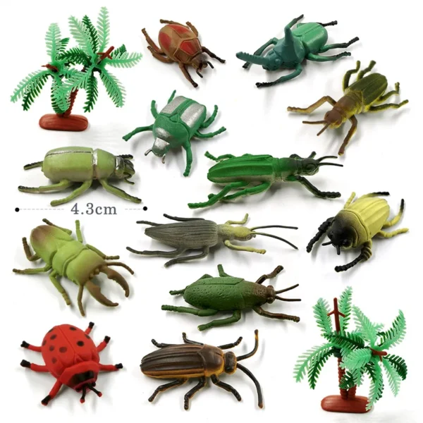 12Pcs Insect Spider Butterfly Fish Dinosaur Dog Cat Horse Figurine Farm Animal Model Action Figure Hot Toy Set For Children Gift - Image 40