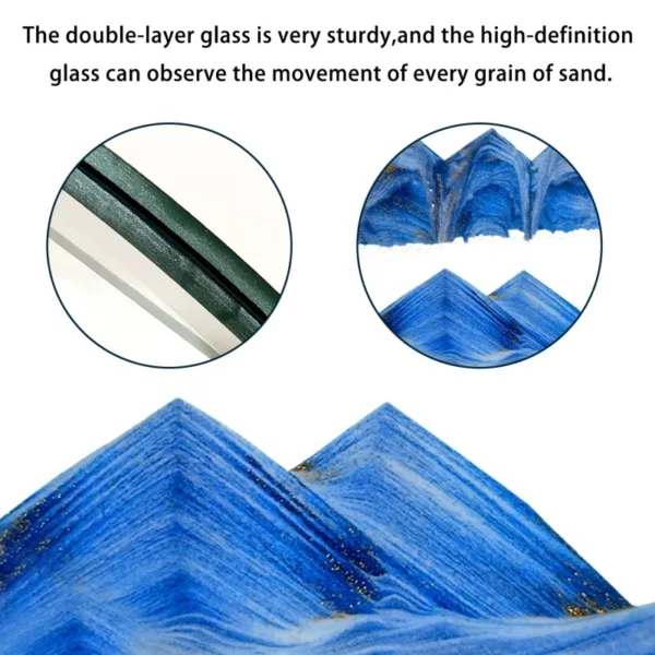 Color LED Flowing Sand Painting Table Lamp 3D Moving Sand Art Picture Round Glass Hourglass Night Light Bedside Lamp Home Decor - Image 12