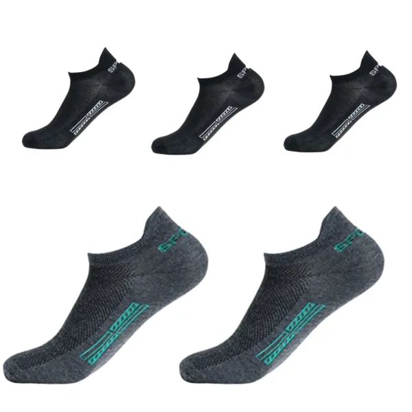 5 Pairs/Lot High Quality Men Ankle Socks Breathable Cotton Sports Mesh Casual Athletic Thin Cut Short Sokken Plus Size - Image 20