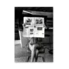 Black and White Nude Art,Woman Holding Newspaper Posters and Prints Vintage Wall Art Pictures for Bedroom Living Room Home Decor - Image 7
