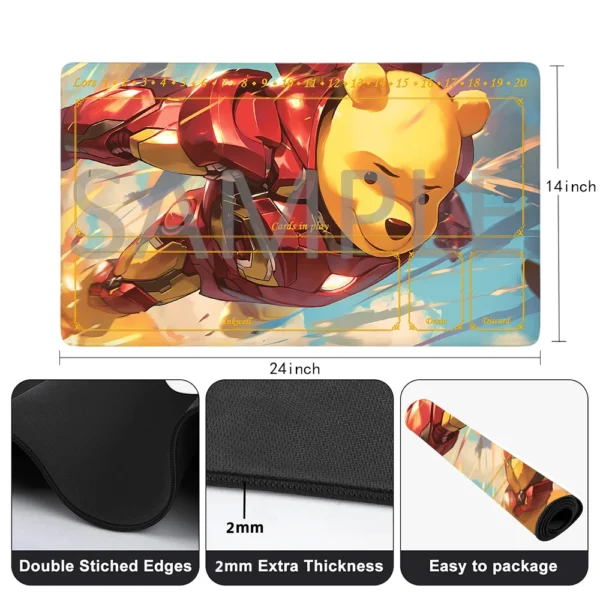Lorcana Playmat Free Storage Bag Size 24X14IN Trading Card Game Protective Mats Scratch-Resistant Durable Mouse Pad 14 - Image 3