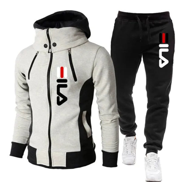 Men's Winter Tracksuit Hoody Hoodies+Pant High Neck 2-Pcs Set Brand Casual Coldproof Male Sports Cloth Ski Sweat Suit Streetwear - Image 12