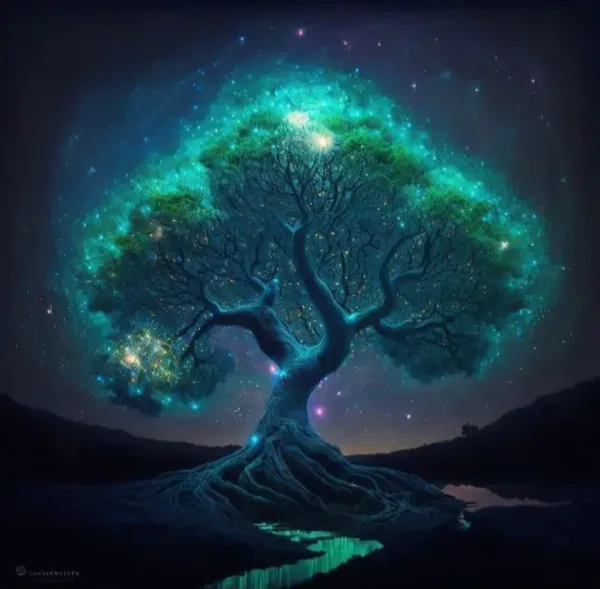 Fantasy White Tree Of Life Poster Prints For Living Room Home Decor Abstract Mythic Life Tree Canvas Painting Wall Art Aesthetic - Image 8