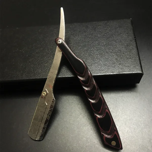 Men Professional Manual Shaver Straight Edge Stainless Steel Barber Razor Folding Shaving Shave Beard Cutter Gift - Image 7