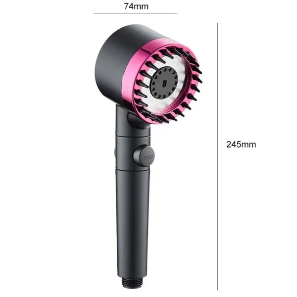 High Pressure Shower Head 4 Modes Adjustable Showerhead With Massage Brush Filters Water Saving Shower Bathroom Accessories - Image 11