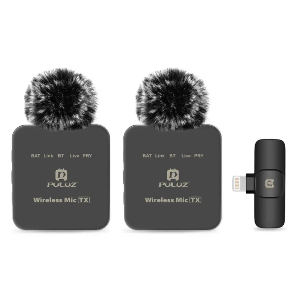 PULUZ Wireless Lavalier Lapel Condenser Microphone for iPhone Type C Android Smartphone Camera PC Gaming YouTube Broadcast Vlog - Image 7