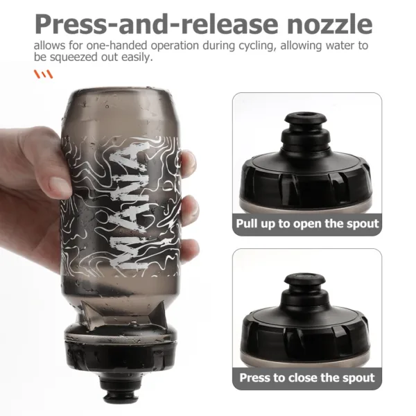 MANA Bicycle Water Bottle Food Grade PP Road MTB Bike Outdoor Sports Plastic Portable Large Capacity Drink Cycling Water Bottle - Image 3