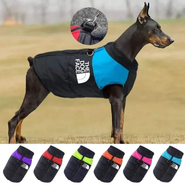 Waterproof Warm Dog Clothes Pet Coat Winter Vest Padded Zipper Jacket Dog Clothing for Small Medium Big Dogs The Dog Face Outfit - Image 10