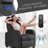 Living Room Massage Reading Chair Winback Single Sofa Home Theater Seating Modern Reclining Easy Lounge with PU Leather - Image 9