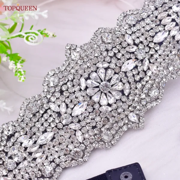 Women’s Rhinestone Elastic Belt