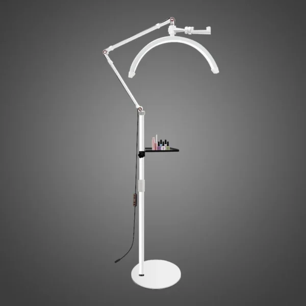 Customized logo half moon eyelash extension floor lamp beauty salon eyebrow tattoo makeup light beauty artist facial lighting - Image 4