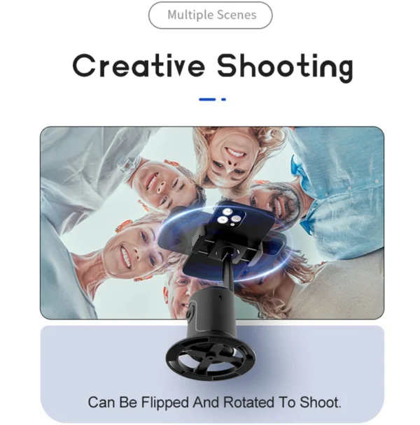 FGCLSY 2024 New Mini Selfie Stick Automatic Tracking Shooting 360 Degree Rotation Intelligent Follow Live Phone Bracket Gimbals