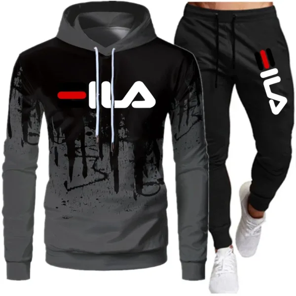 Men's Winter Tracksuit Hoody Hoodies+Pant High Neck 2-Pcs Set Brand Casual Coldproof Male Sports Cloth Ski Sweat Suit Streetwear - Image 7