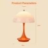 LED mushroom small table lamp portable USB charging dimmable flower bud lamp bedroom bedside lamp - Image 8