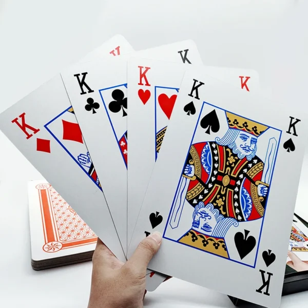 Oversized Super Jumbo Poker Playing Cards 4x Larger Travel Carnival Wedding Birthday Party Favors Family Board Games For Adults - Image 8