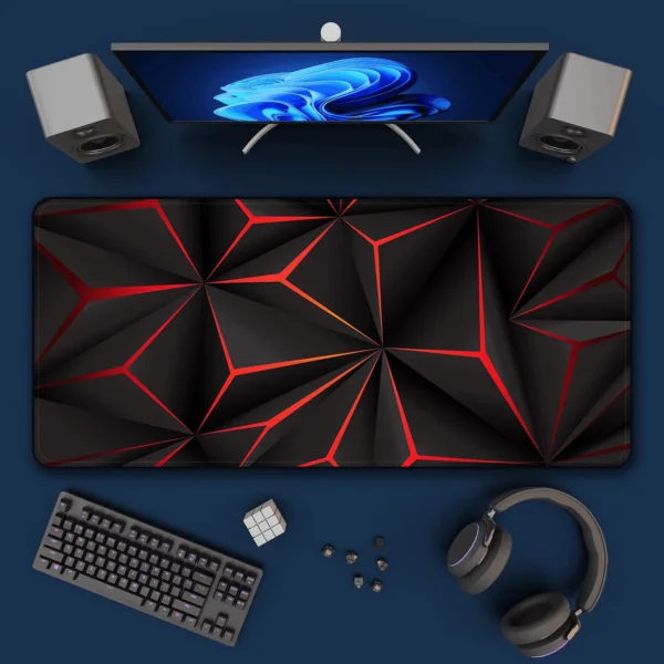 Gaming Mouse Pad Speed Pc Gamer Keyboard Mousepad 900x400 800x300 XXL Big Long Geometric Pattern Desk Mat Laptop Table Carpet - Image 3