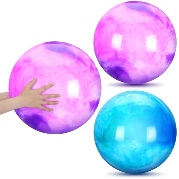 Marbleized Bouncy Balls Size 12inch Inflatable Toys For Kids Party Carnival Park Beach Playground Backyard Indoor Outdoor Games - Image 10